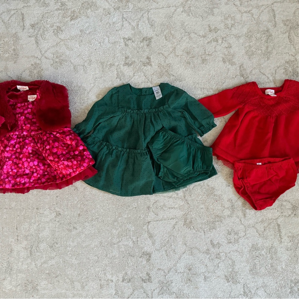 Baby Girl Spring Dress Bundle NEVER WORN